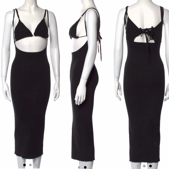 Jacquemus La Robe Pila linen midi Dress - 34 - Picture 1 of 5